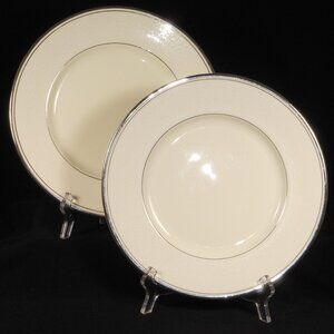 2 beautiful dinner plates. Minton UK Bridal Veil